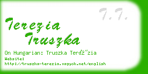 terezia truszka business card